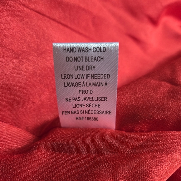 New Torn By Ronny Kobo Anna Crepe Crimson Dress Spring 2025 Size Medium NWT - Picture 15 of 15